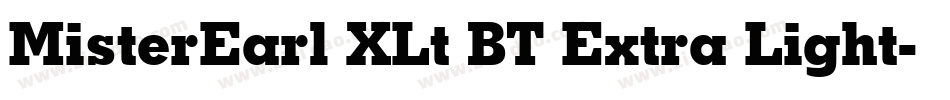 MisterEarl XLt BT Extra Light字体转换